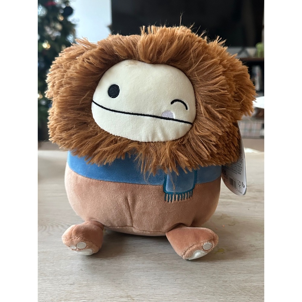 Original Squishmallows Benny the Bigfoot‎ with Blue Scarf Plush